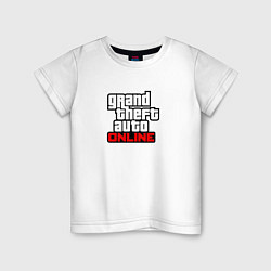 Детская футболка GTA online logo game