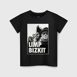 Футболка хлопковая детская Limp Bizkit all, цвет: черный