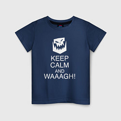 Детская футболка Warhammer keep calm and waaagh