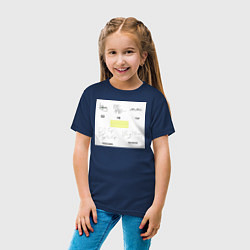 Футболка хлопковая детская Big bang подписи участников, цвет: тёмно-синий — фото 2
