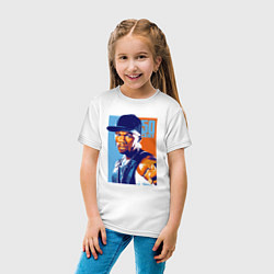 Футболка хлопковая детская 50 cent rapper, цвет: белый — фото 2