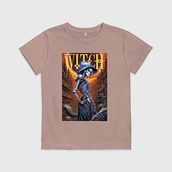 Детская футболка Костлявая ведьма - хэллоуин