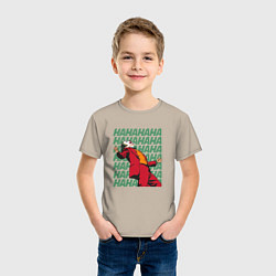 Футболка хлопковая детская Joker, цвет: миндальный — фото 2