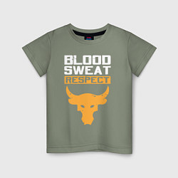 Детская футболка Blood sweet respect logo