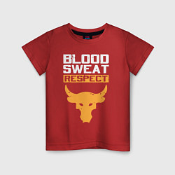 Детская футболка Blood sweet respect logo