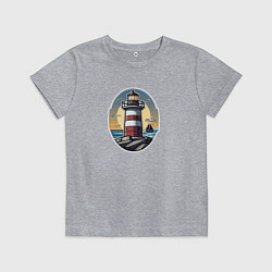 Детская футболка На маяк