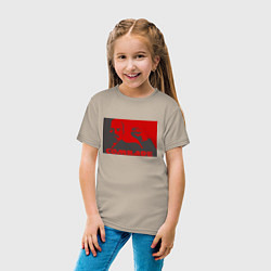 Футболка хлопковая детская Comrade, цвет: миндальный — фото 2