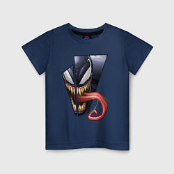 Детская футболка Venom with tongue sticking out