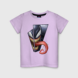 Детская футболка Venom with tongue sticking out