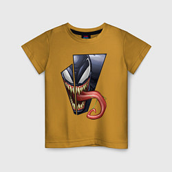 Детская футболка Venom with tongue sticking out