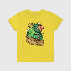 Детская футболка Велосипедное путешествие