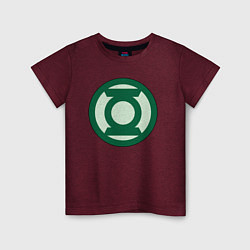 Детская футболка Green lantern logo