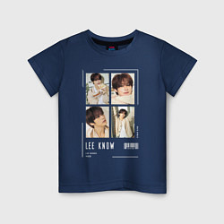 Детская футболка Lee know stray kids cute