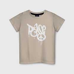Детская футболка Peace graffiti