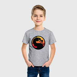 Футболка хлопковая детская Mortal Kombat, цвет: меланж — фото 2