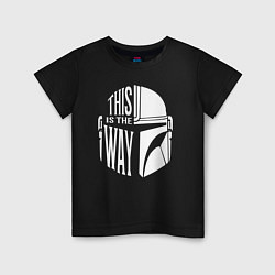 Детская футболка This is the way helmet The mandolorian