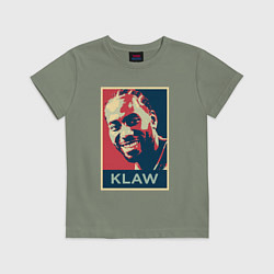 Футболка хлопковая детская Кавай, цвет: авокадо