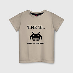 Детская футболка Time to press start