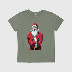 Детская футболка Дед мороз фитнес