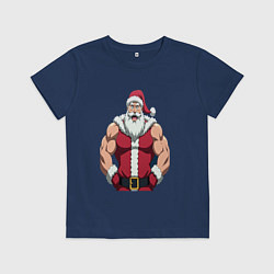 Детская футболка Дед мороз и кроссфит