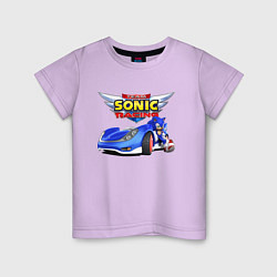 Детская футболка Cool hedgehog - Sonic racing team