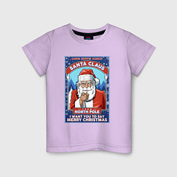 Детская футболка Santa Claus north pole