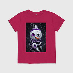 Детская футболка Полосатый снеговик