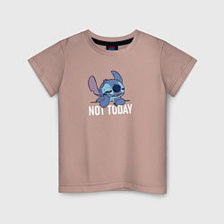 Детская футболка Not today Stitch