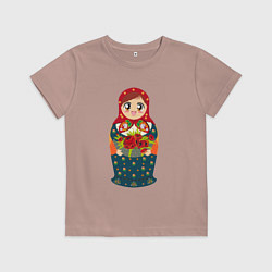 Детская футболка Матрёшка аниме