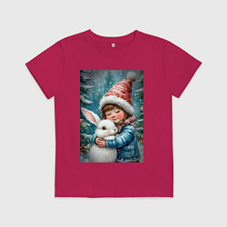 Детская футболка Зайчик с ребенком