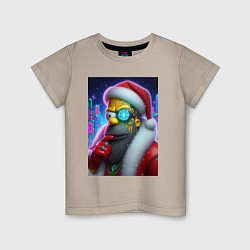 Детская футболка Simpson Claus - cyberpunk