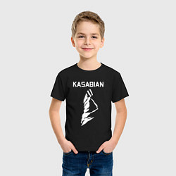 Футболка хлопковая детская Kasabian - logo, цвет: черный — фото 2