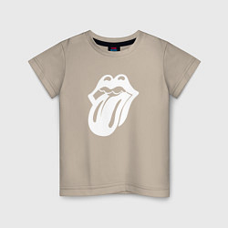 Детская футболка Rolling Stones - white logo