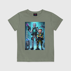 Детская футболка Rick and Morty - cyber special forces