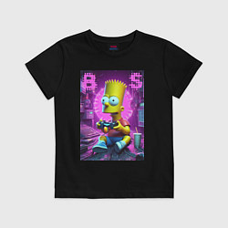 Детская футболка Bart Simpson - cool gamer
