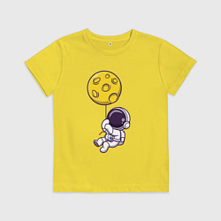 Детская футболка Полёт на лунном шарике
