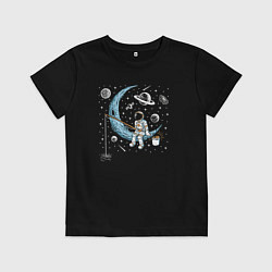 Детская футболка Космическая рыбалка