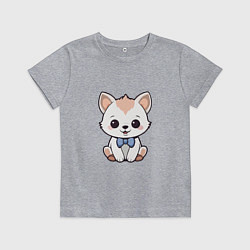 Детская футболка Волчонок с бантиком