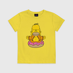 Детская футболка Homer yoga