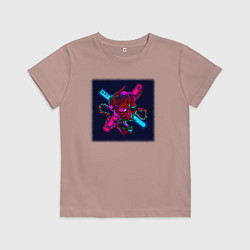Детская футболка Неоновый демон они