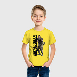 Футболка хлопковая детская Снейк Солид, цвет: желтый — фото 2