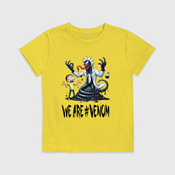 Детская футболка We are Venom - Rick-symbiote and Morty