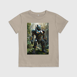Детская футболка Кибер-пантера вышла на охоту
