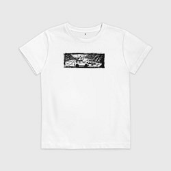 Детская футболка Внедорожник, велосипед и тропы