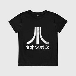 Детская футболка Атари японский и английский логотипы