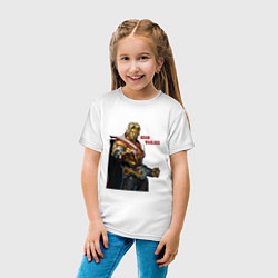 Футболка хлопковая детская Adam Warlock, цвет: белый — фото 2