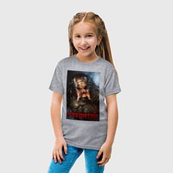 Футболка хлопковая детская Predator movie, цвет: меланж — фото 2