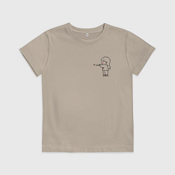 Детская футболка Влюбленная девушка для пары