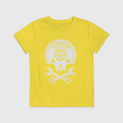Футболка хлопковая детская Индивидуальное обслуживание, цвет: желтый
