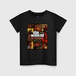 Детская футболка The weeknd постер гта